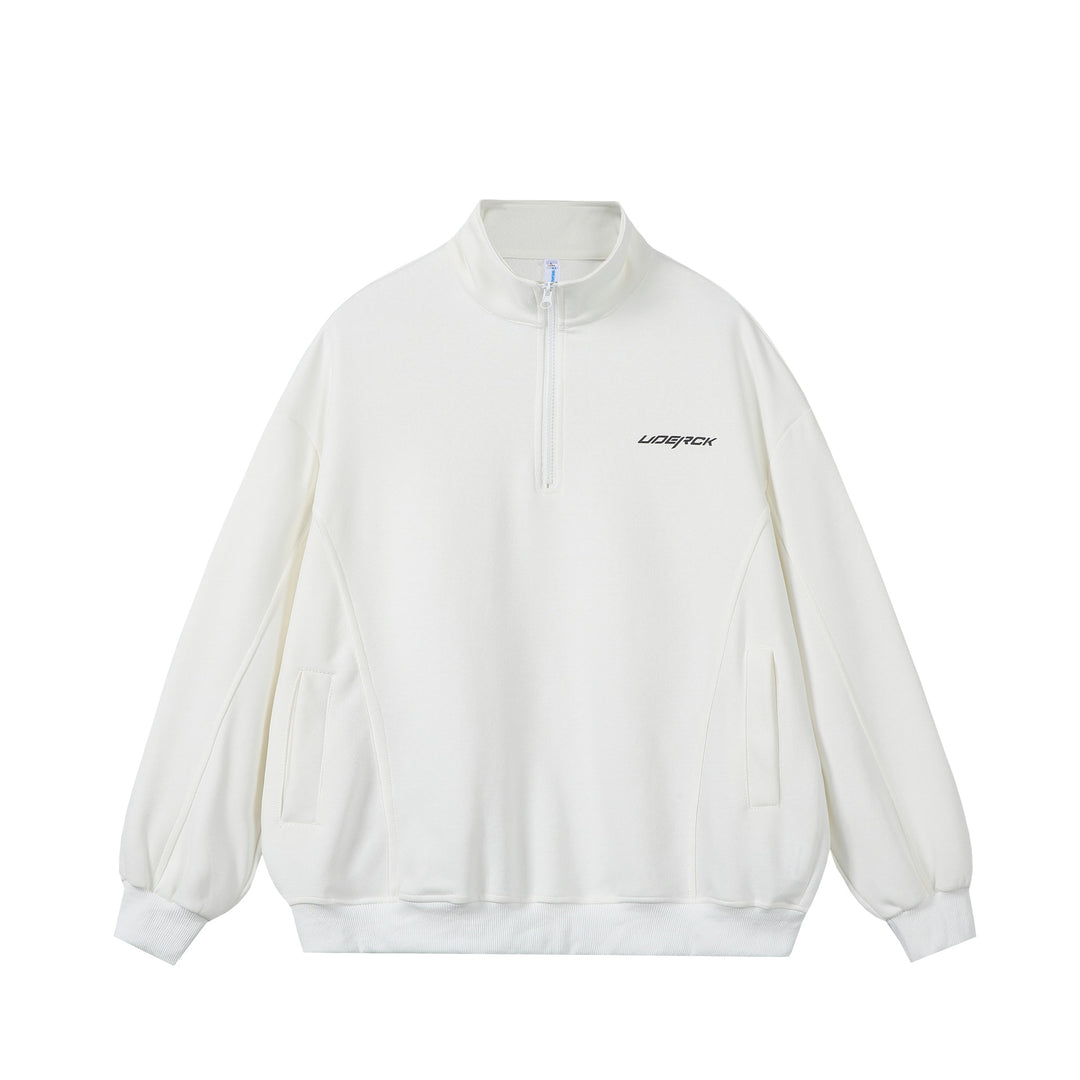 Unisex Oversize-Halfzip-Sweatshirt made of French Terry with Stand-up Collar Mune Fashion