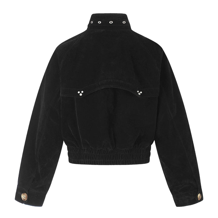 Men's Suede Bomber Jacket in Pilot Style Mune Fashion