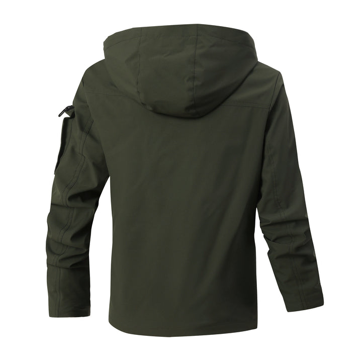 Men's outdoor parka with checked inner lining, hood and multifunction pockets Mune Fashion