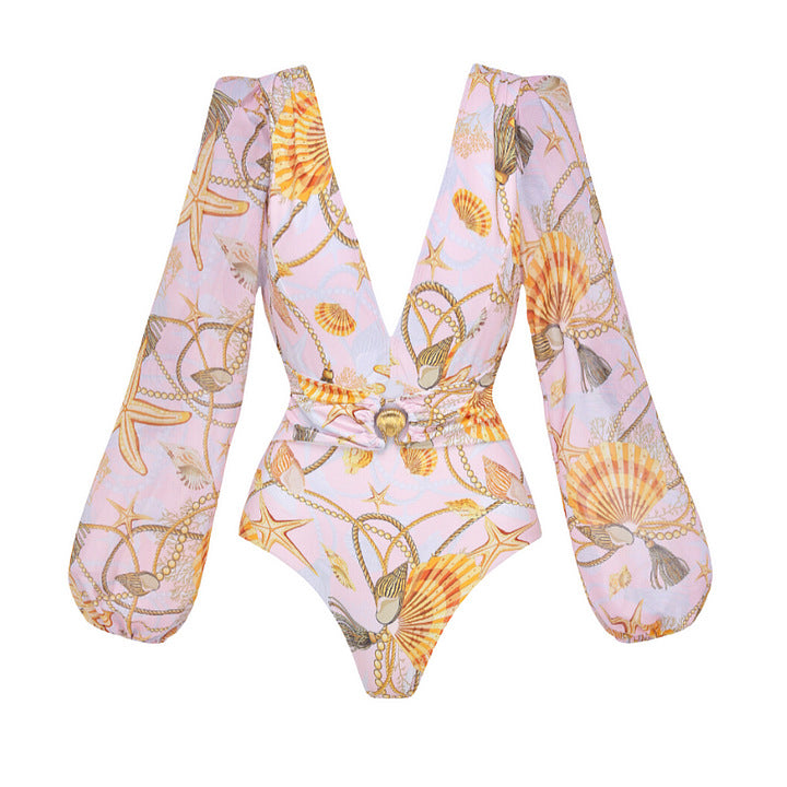 Ladies' Swimsuit and Maxi Skirt Set Mune Fashion
