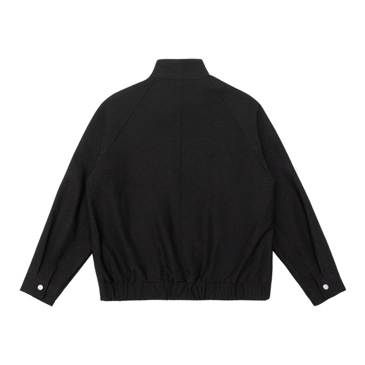 Men's Padded Bomber Jacket with Stand Collar, Flap Pockets and Elastic Hem Mune Fashion