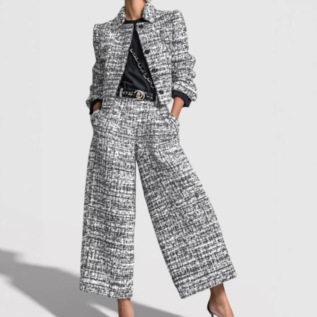 Women's Modern Tweed Suit Set