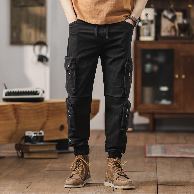 Men's multifunctional cargo joggers with removable knee panels, utility pockets, and elastic hem Mune Fashion