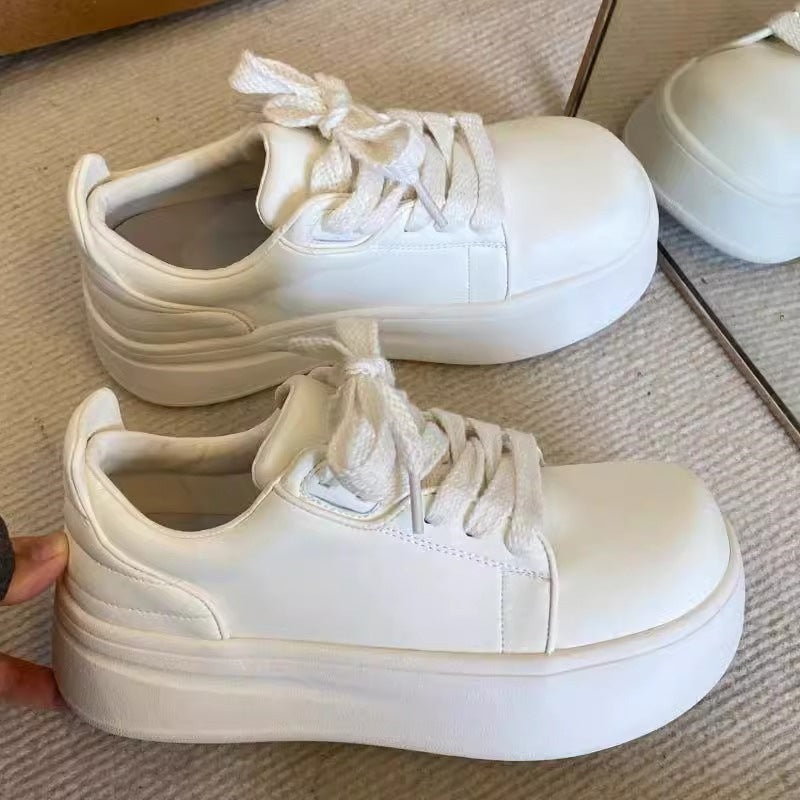 Women's Comfortable Platform Sneakers with Breathable Upper Material Mune Fashion