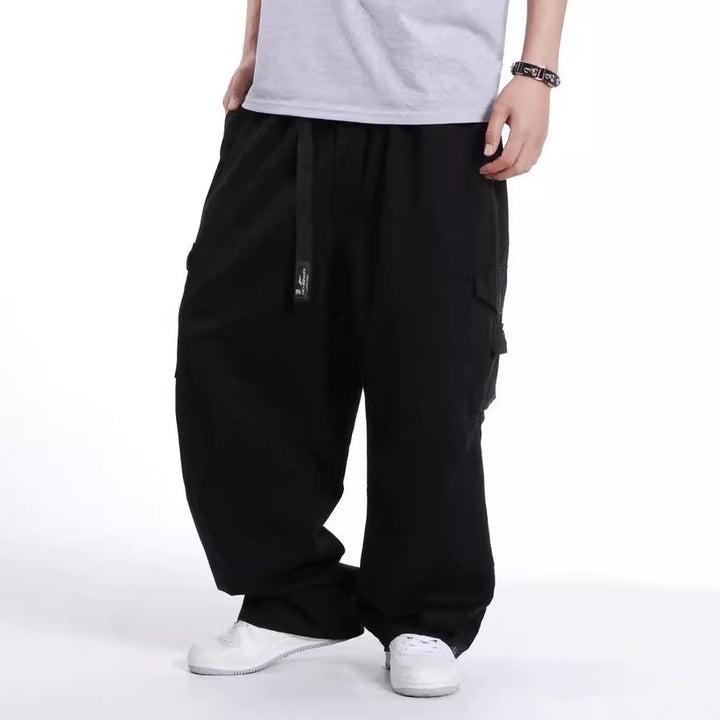 Men's Baggy Cargo Pants with Wide Legs and Multifunctional Pockets Mune Fashion