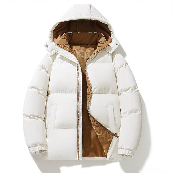 Men's urban hooded quilted jacket with matte surface and insulating filling Mune Fashion