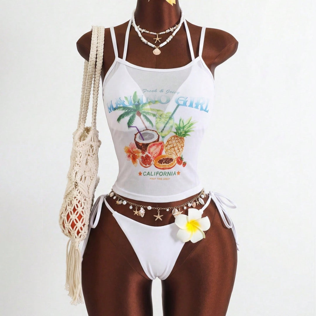 Women's swimsuit with trendy graphic design Mune Fashion