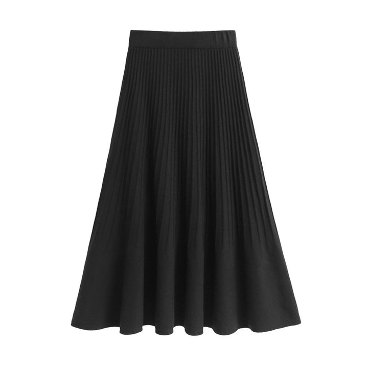 Ladies Pleated A-Line Skirt Mune Fashion