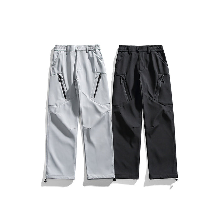 Men's technical cargo pants with zippered thigh pockets, elastic comfort waistband, and adjustable hem Mune Fashion