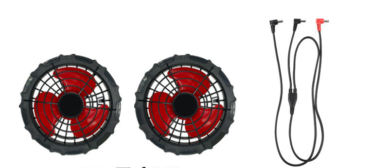 Unisex at twelve volt fan double set with Y connection cable for ventilation jacket Mune Fashion