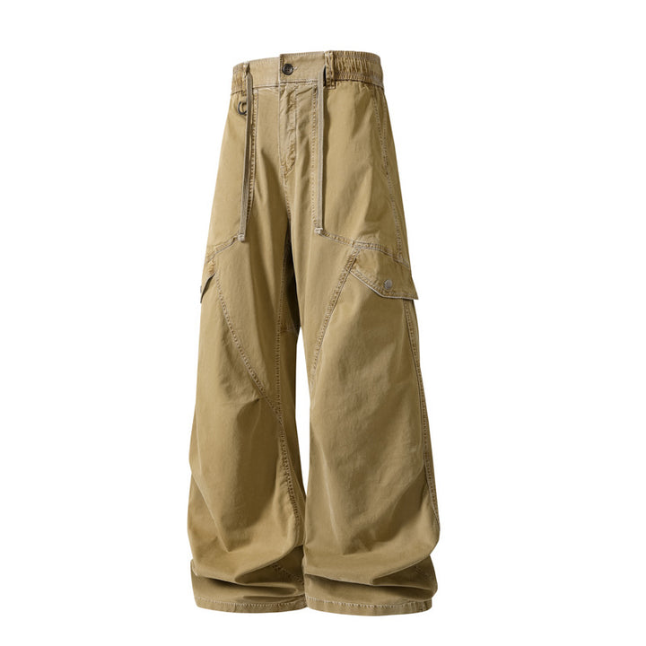 Herren Extraweite Baggy‑Cargohose im Utility‑Workwear‑Look mit elastischem Bund Mune Fashion