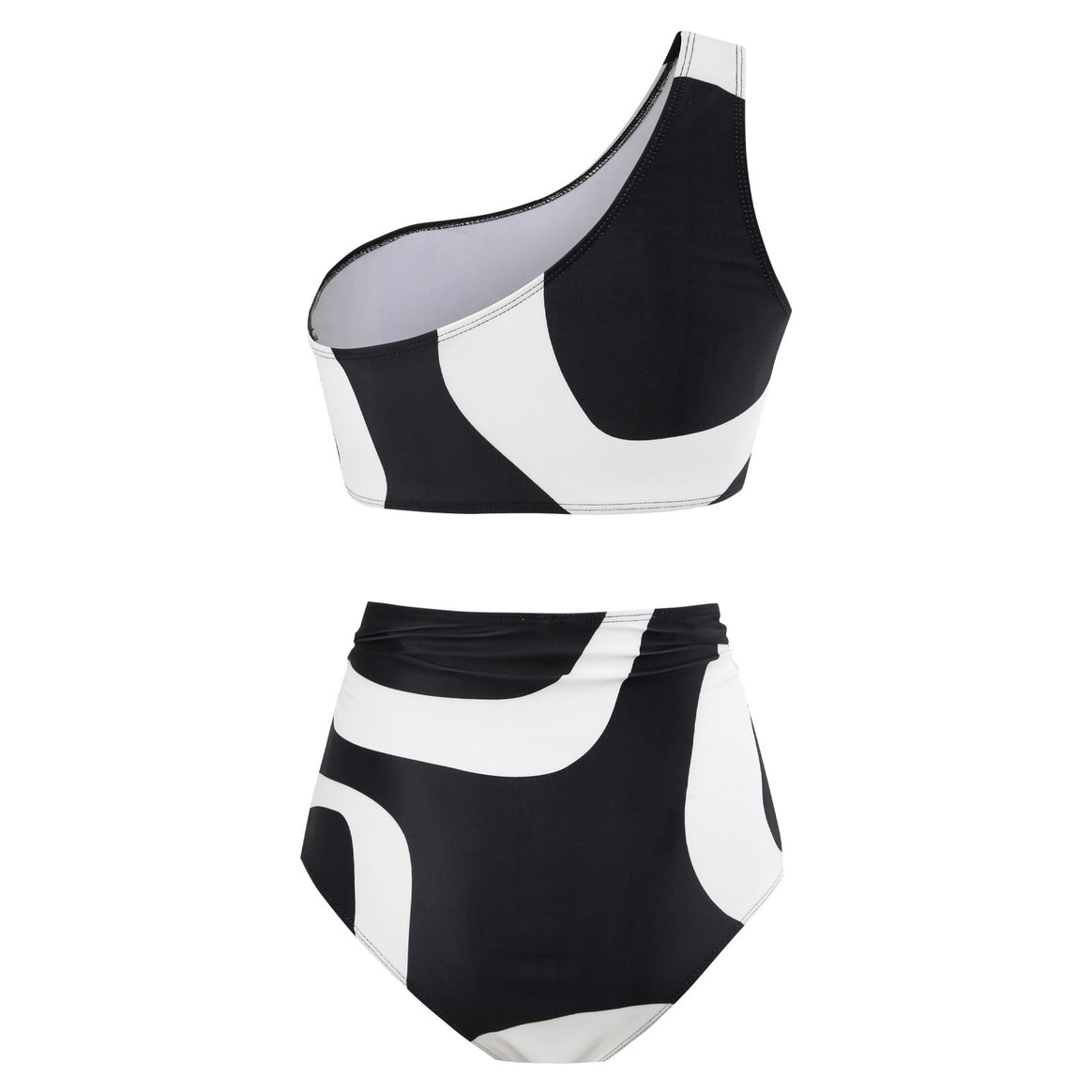 Women's bikini set with asymmetrical top and elegant wrap skirt Mune Fashion