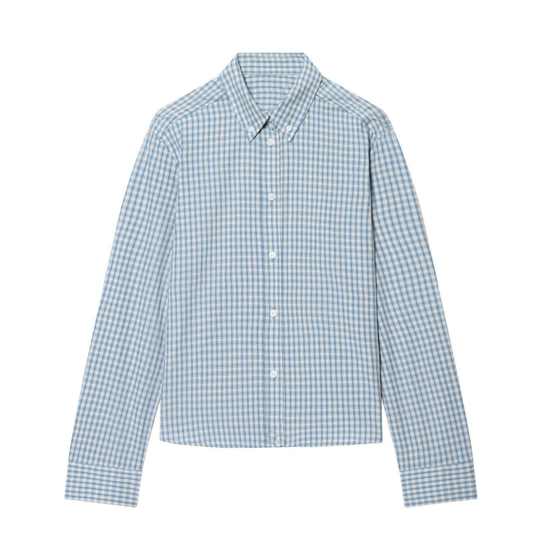 Men's checked button-down shirt with Kent collar and slim silhouette Mune Fashion