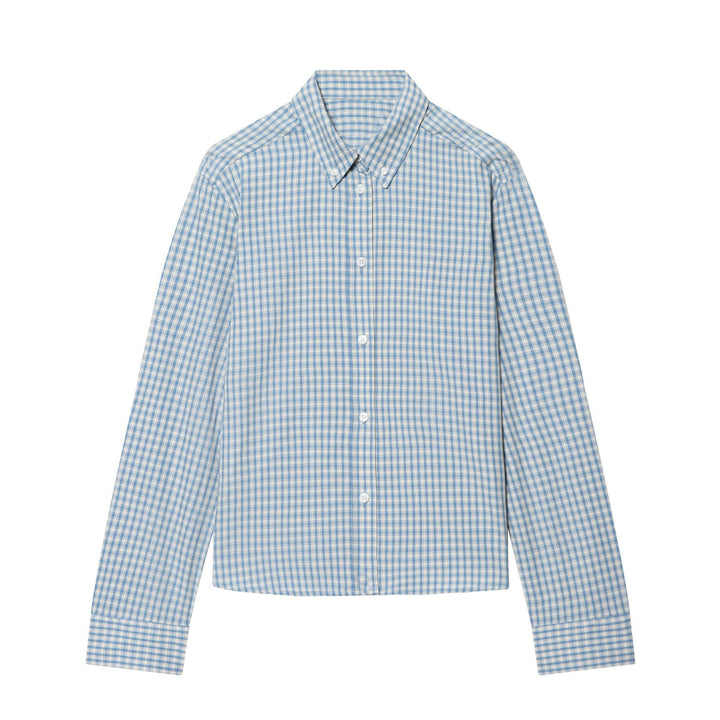 Men's checked button-down shirt with Kent collar and slim silhouette Mune Fashion