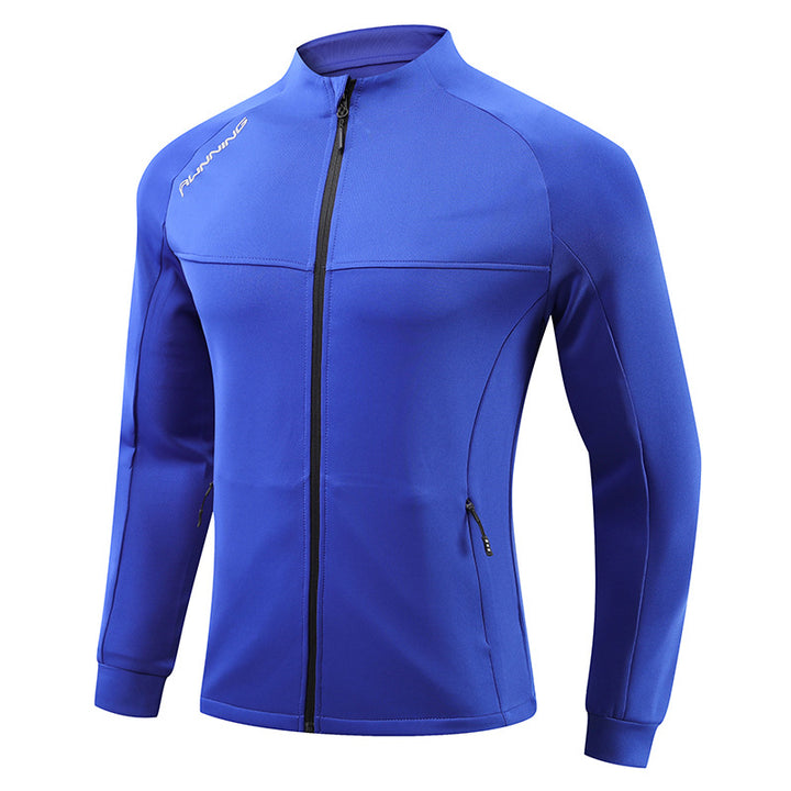 Men's fitted breathable running jacket with full zip and zippered pockets Mune Fashion