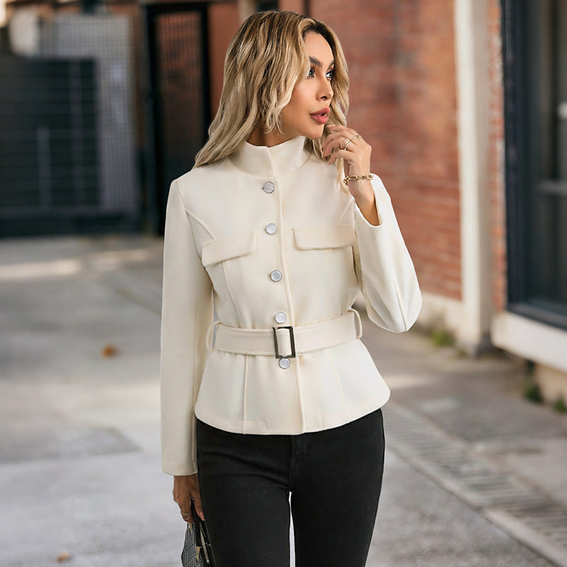 Women's Elegant Utility Jacket with Patch Pockets Mune Fashion