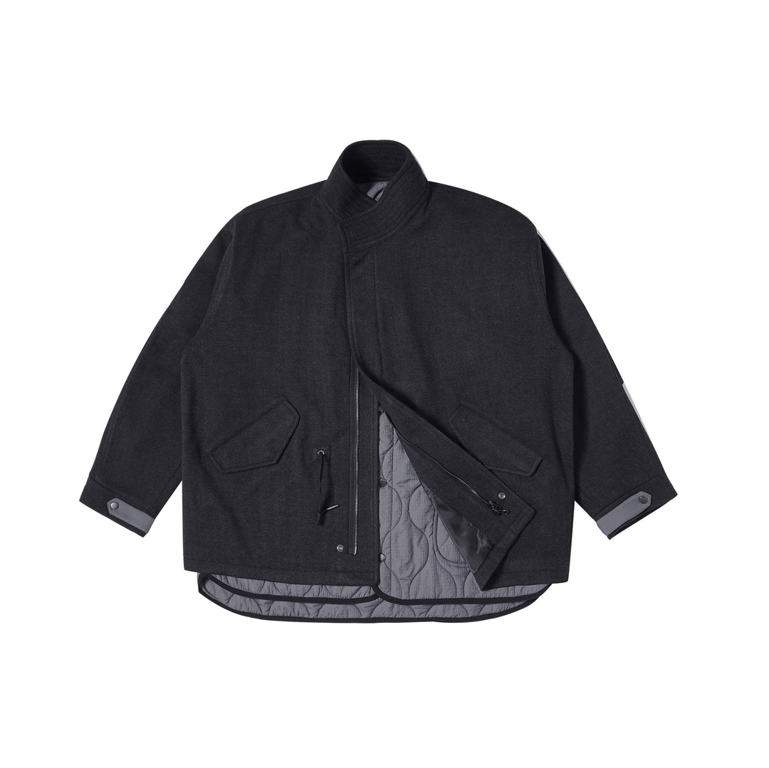 Men's padded transitional jacket with quilted lining and stand-up collar Mune Fashion