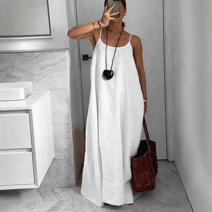 Ladies Lightweight Summer Dress with Deep Neckline Mune Fashion