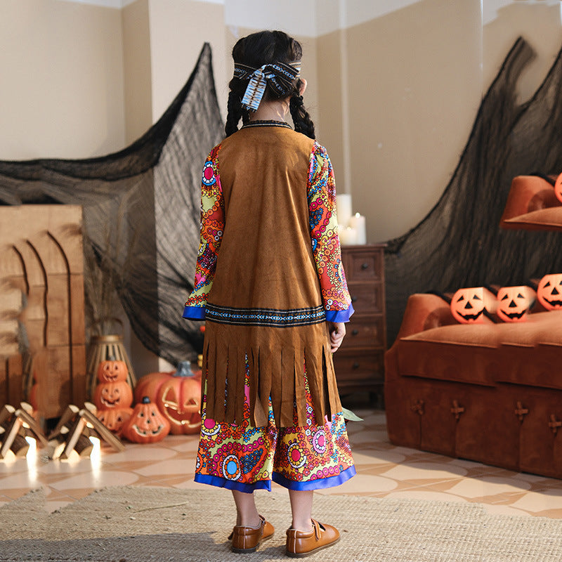 Girl Boho dress with long sleeves Mune Fashion