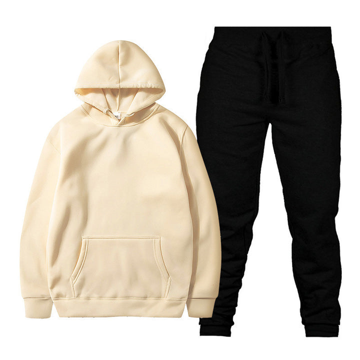 Unisex nan comfortable hoodie jogging suit set with kangaroo pocket, elastic drawstring waistband and ribbed cuffs Mune Fashion