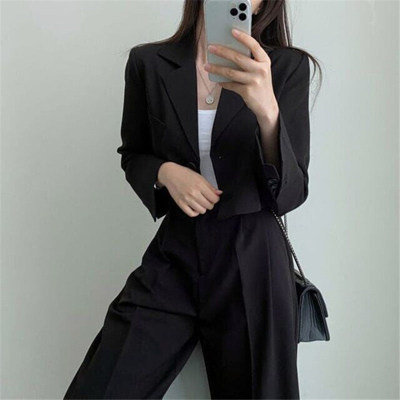 Women Trendy Short Blazer Mune Fashion