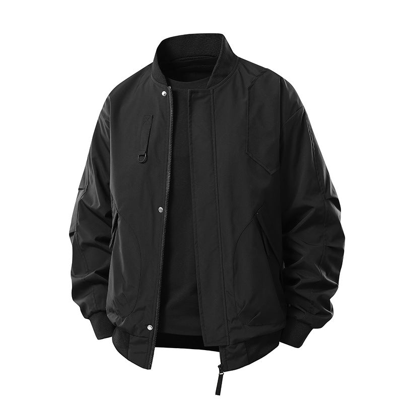 Men's  technical insulated bomber jacket with utility pockets and zip closure Mune Fashion