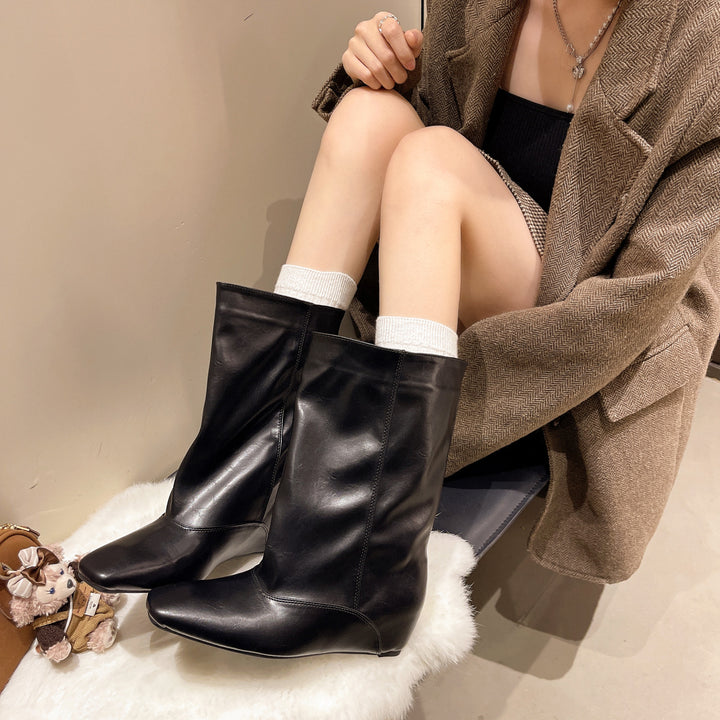 Ladies Elegant and Stylish Boots Mune Fashion
