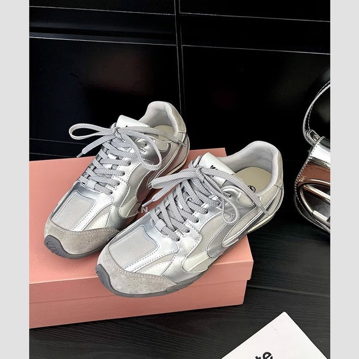 Women's Sporty Sneakers with Breathable Upper Material and Padded Insole Mune Fashion