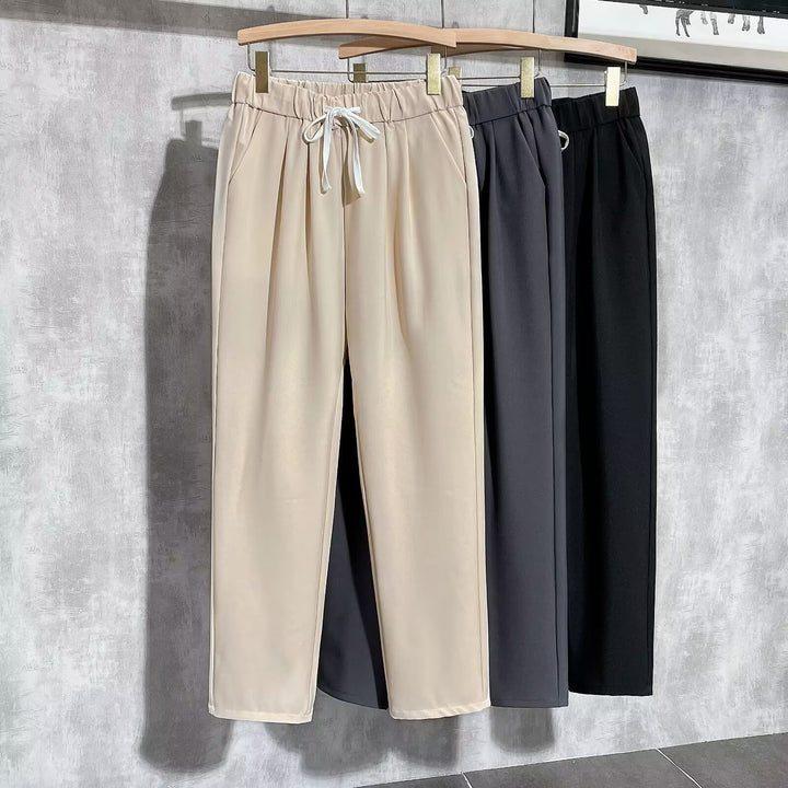 Women Comfortable Jogging Pants with Adjustable Waist Mune Fashion