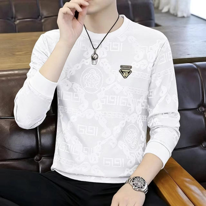 Men's Luxurious Long Sleeve Shirt with Textured Design Mune Fashion