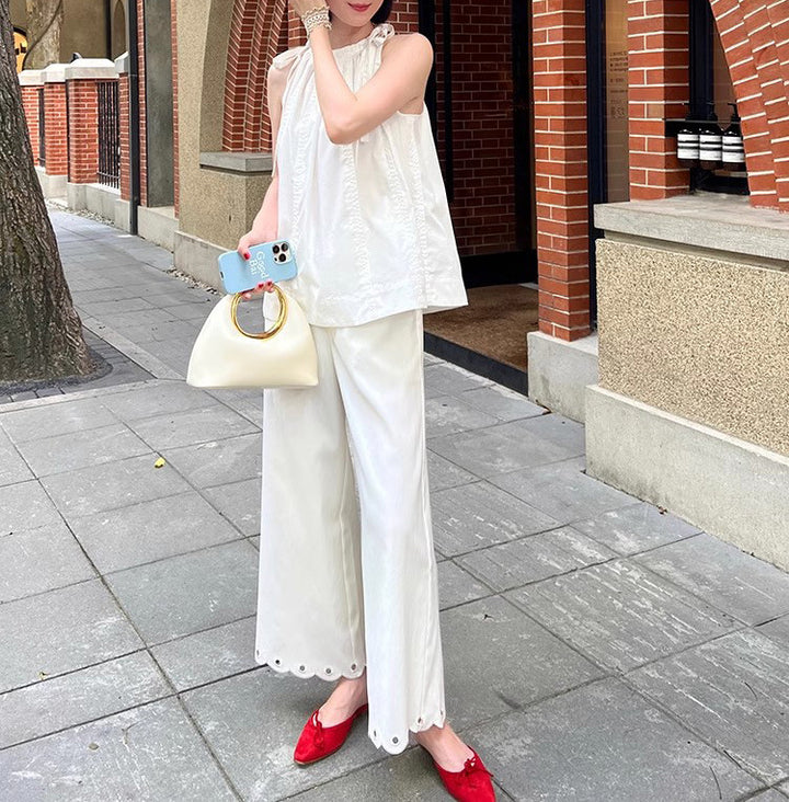 Women's elegant and airy blouse with rich detail Drune