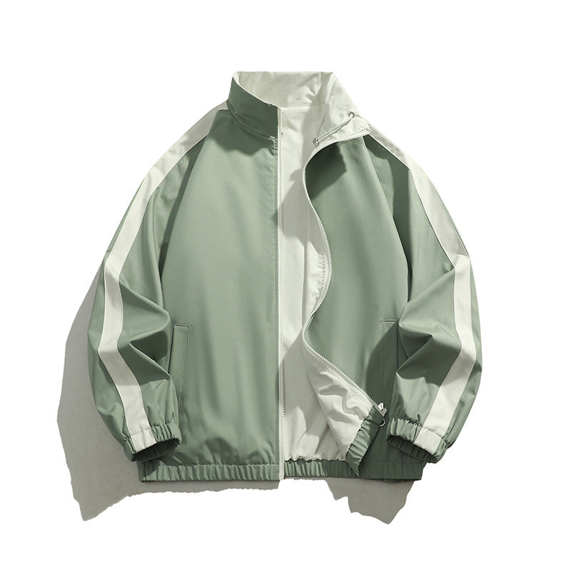 Men's sporty transitional jacket with high collar Mune Fashion