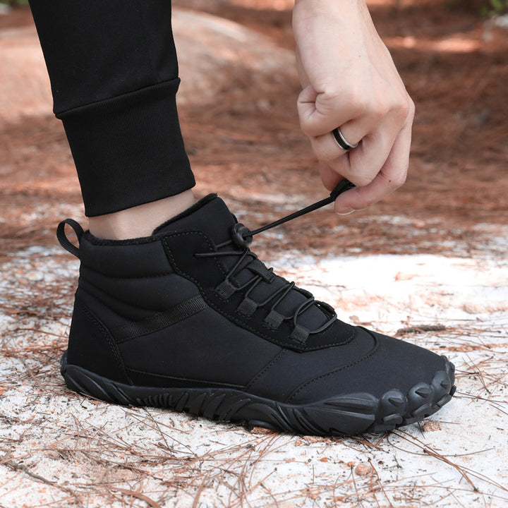 Unisex nan ankle-high Winter Explorer Boot with fleece lining, quick-lacing system, and slip-resistant multi-terrain sole Mune Fashion
