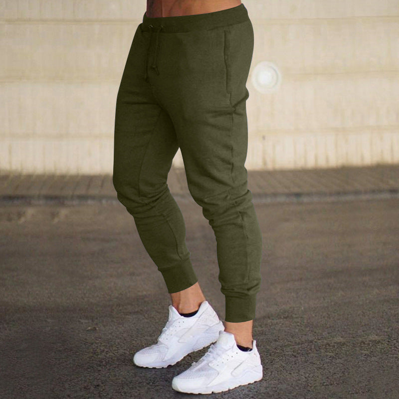 Men's tapered jogging pants cotton blend with cuffs and drawstring Mune Fashion