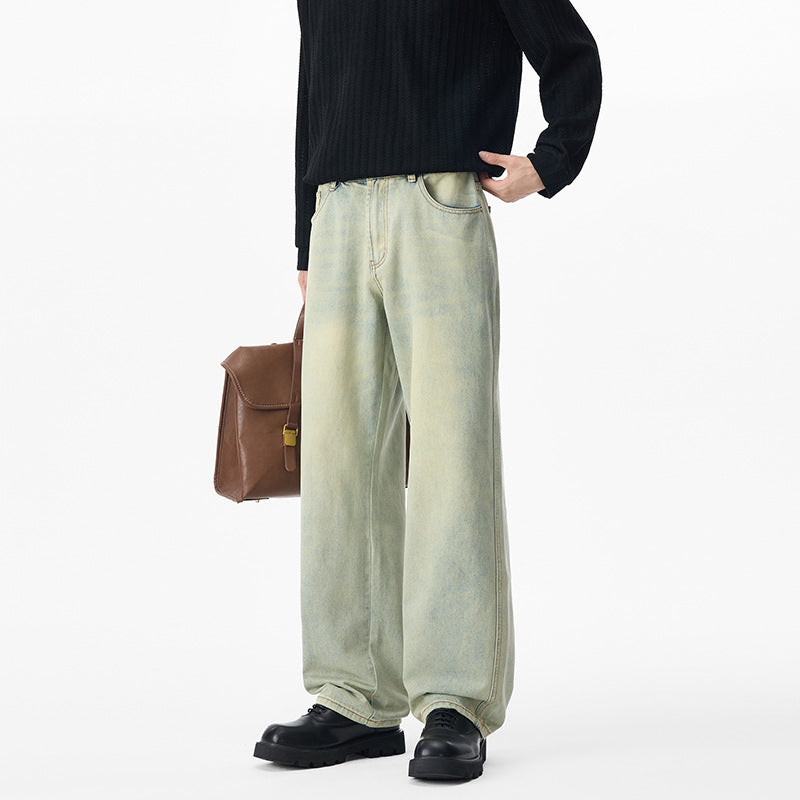 Men's Baggy Jeans made of washed Ombre Denim with wide leg Mune Fashion