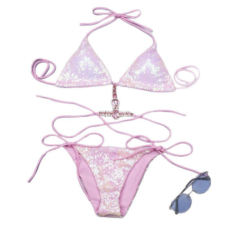 Women's Sparkling Bikini with Embellished Details Mune Fashion
