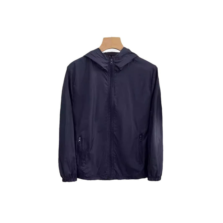 Ladies Lightweight Transition Jacket with Hood and Zipper Mune Fashion