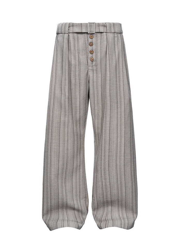 Women's High-Waisted Tailored Pants with Wide Leg Mune Fashion