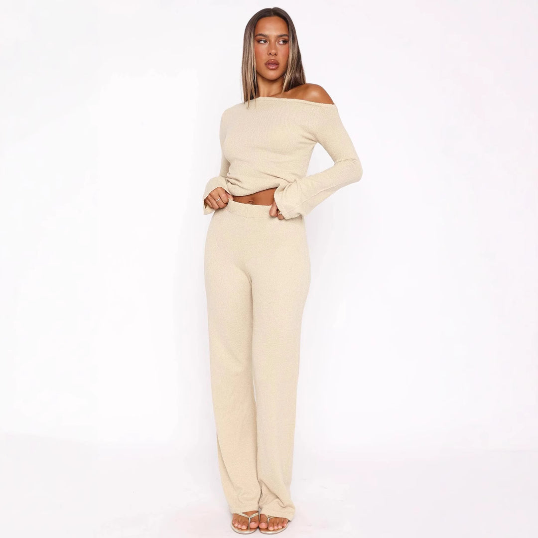 Women's Elegant and Fashionable Knit Suit Mune Fashion