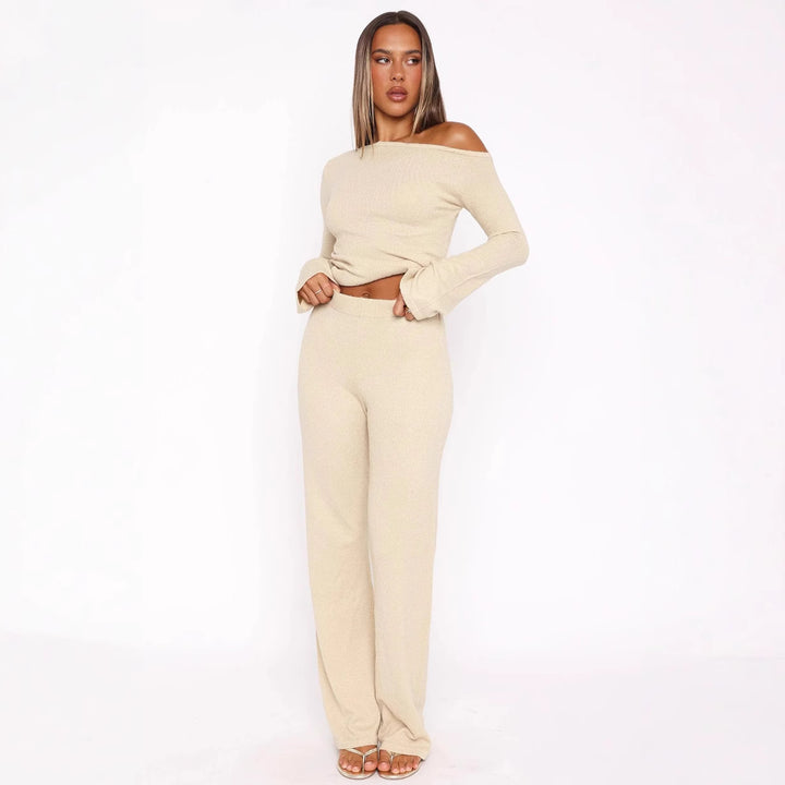 Women's Elegant and Fashionable Knit Suit Mune Fashion