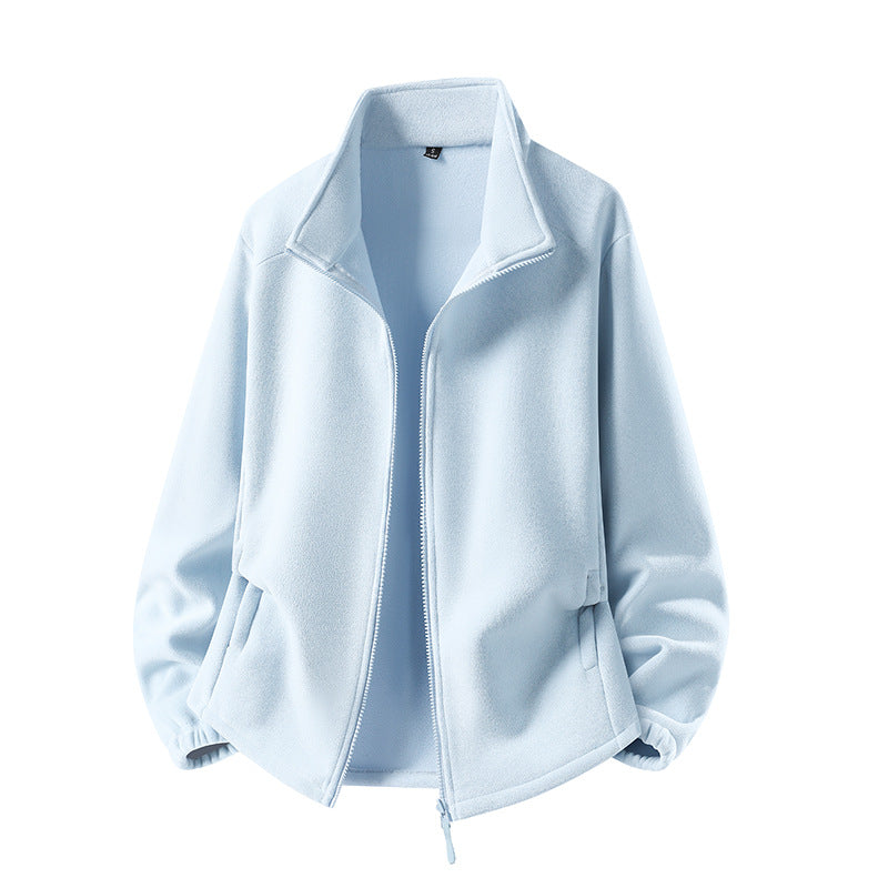 Women's fleece jacket with stand-up collar, full-length zipper, and thermal insulation Mune Fashion