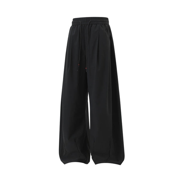 Women's Extra Wide Palazzo Pants in Oversized Baggy Cut with Elastic Waistband & Drawstring Mune Fashion