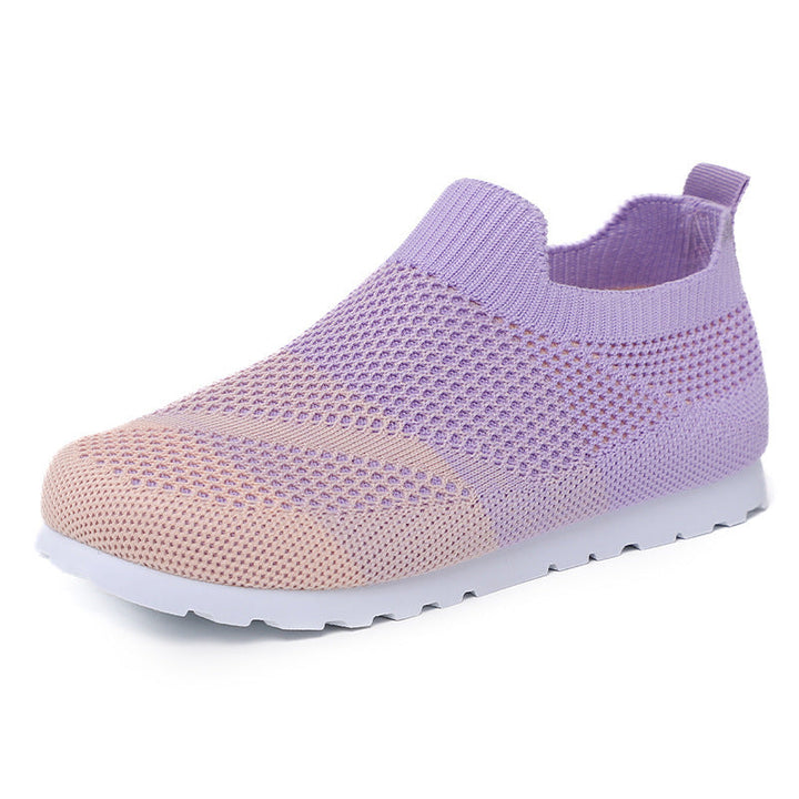 Women's Breathable Slip-On Sneakers with Elastic Mesh Structure Mune Fashion
