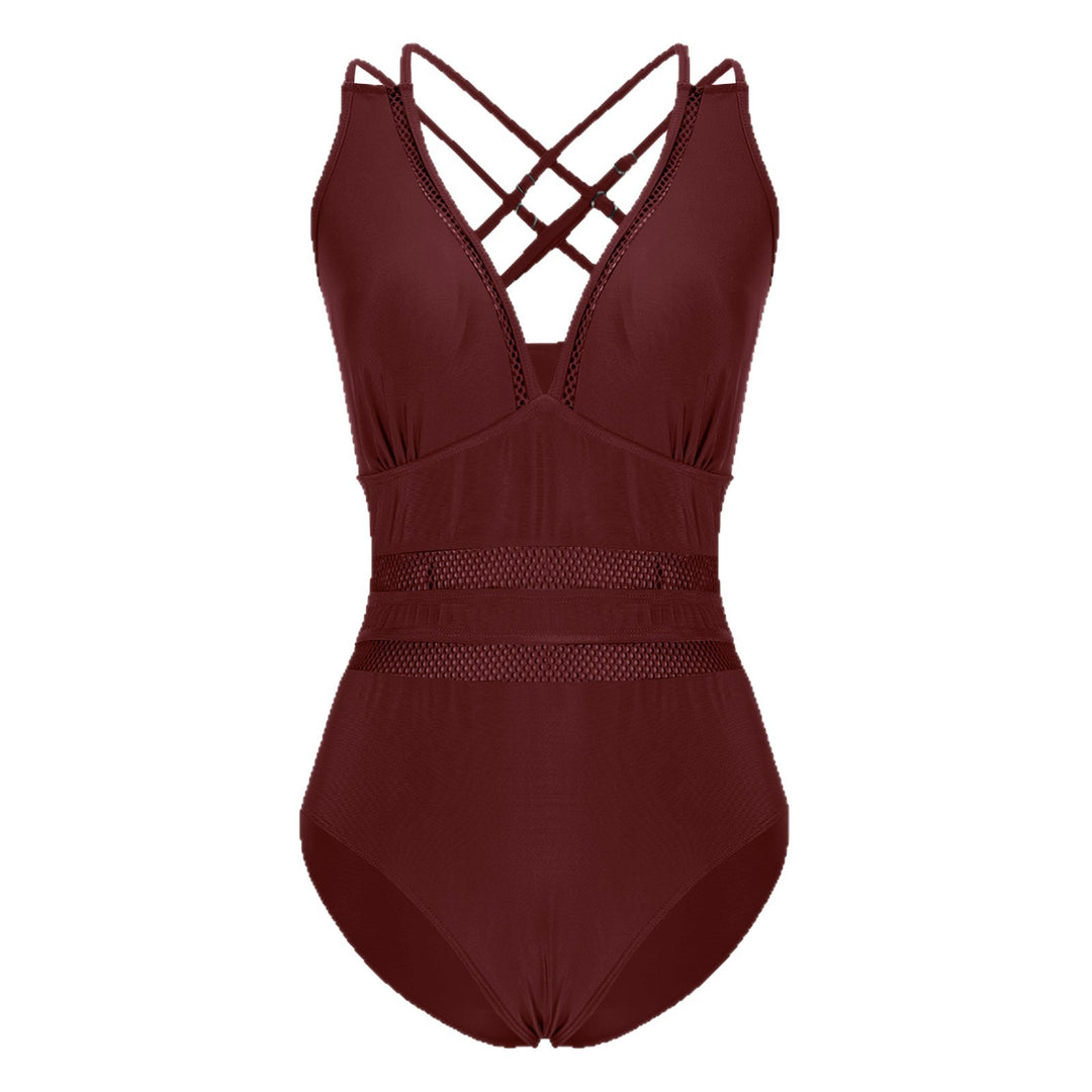 Women's High-Quality Swimsuit with Refined Cut and Transparent Inserts Mune Fashion