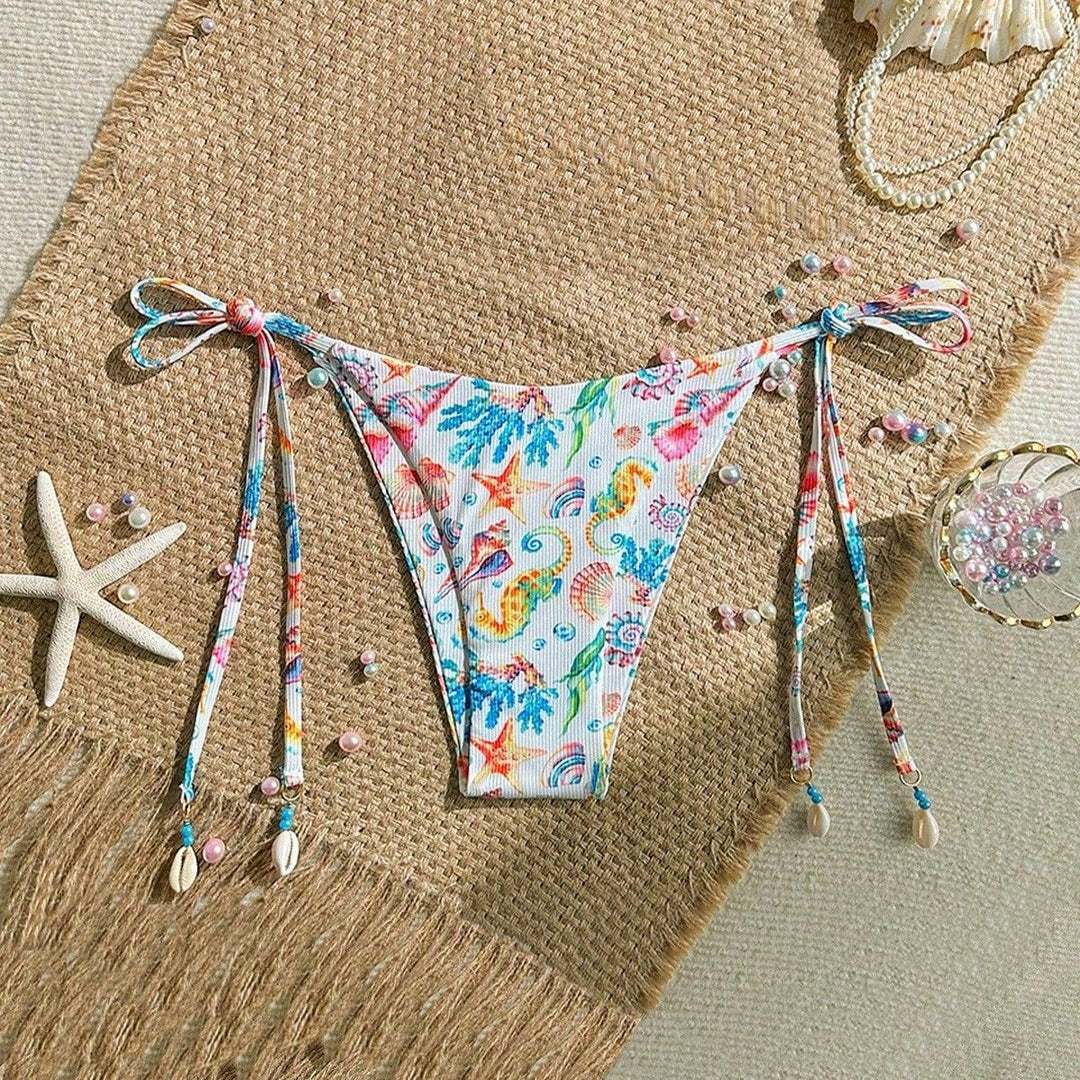 Women's Triangle Bikini with Shell Details Mune Fashion