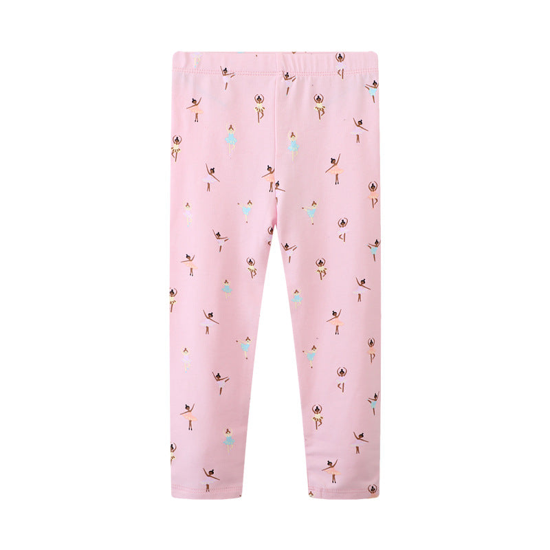 Girl leggings with charming ballet motif Mune Fashion