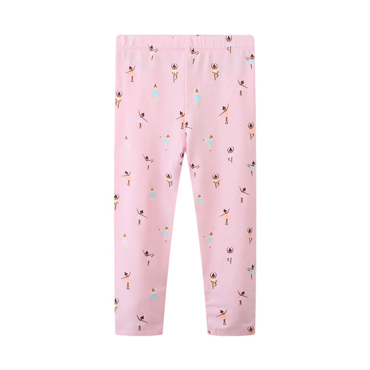 Girl leggings with charming ballet motif Mune Fashion