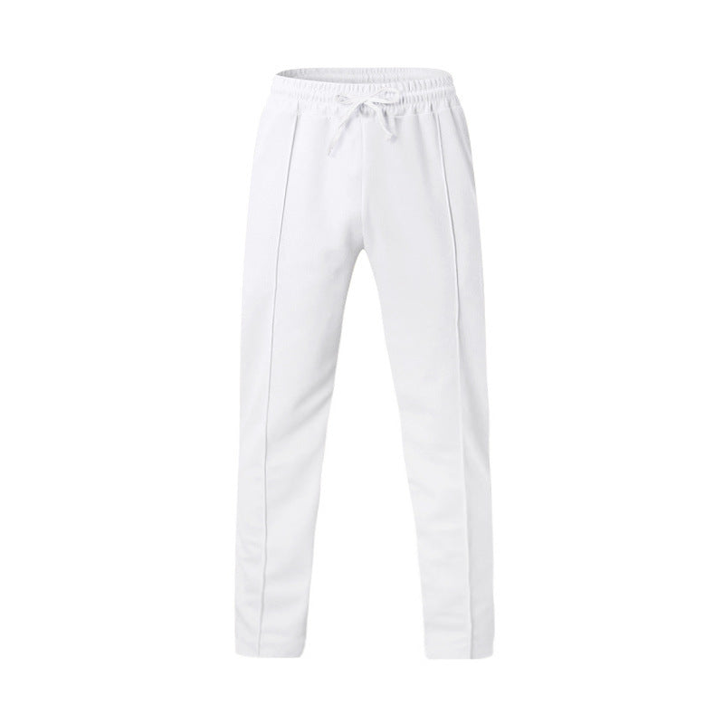 Men's narrow-cut joggers with drawstring and decorative crease Mune Fashion