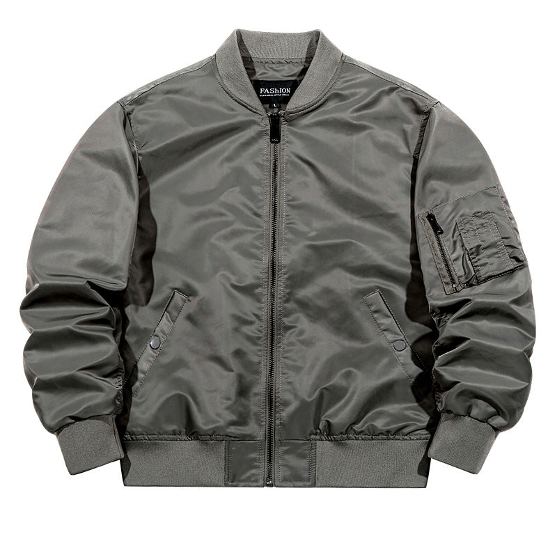 Men's water-repellent bomber jacket with ribbed cuffs and utility arm pocket Mune Fashion