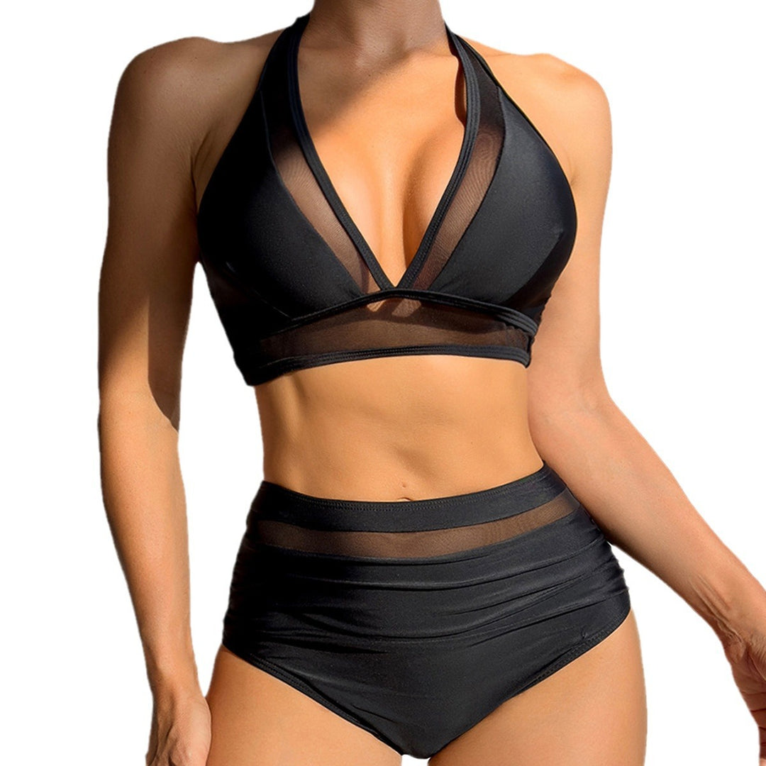 Ladies sporty bikini with transparent inserts Mune Fashion